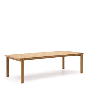 Záhradný jedálenský stôl z dubového dreva 112x280 cm Icaro – Kave Home