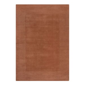 Vlnený koberec v tehlovej farbe 160x230 cm – Flair Rugs