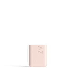 Ružové silikonové puzdro na ploskú fľašu Memobottle A7 Sleeve