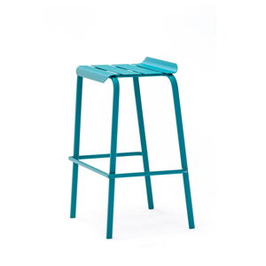 Modré kovové záhradné barové stoličky v súprave 4 ks Alicante – Ezeis