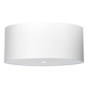 Biele stropné svietidlo s textilným tienidlom ø 60 cm Volta – Nice Lamps