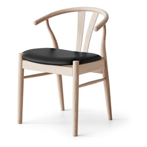 Čierna/v prírodnej farbe kožená jedálenská stolička Frida - Hammel Furniture