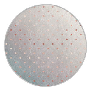 Sivý/v medenej farbe prateľný/vhodné pre robotické vysávače okrúhly koberec ø 80 cm Comfort – Mila Home