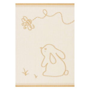 Žlto-béžový antialergénny detský koberec 230x160 cm Rabbit and Bee - Yellow Tipi