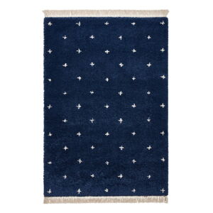 Námornícky modrý koberec Think Rugs Boho Dots, 120 x 170 cm