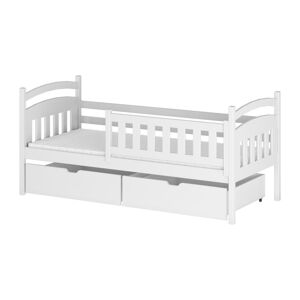 Biela detská posteľ s úložným priestorom 80x200 cm Terry - Lano Meble