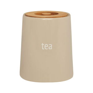 Krémová dóza na čaj s bambusovým vrchnákom Premier Housewares Fletcher, 800 ml