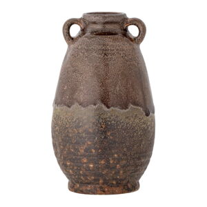 Hnedá kameninová ručne vyrobená váza Reina – Bloomingville