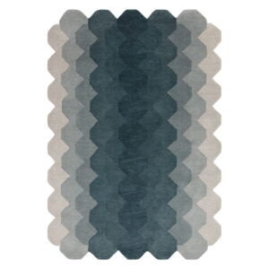 Modrý vlnený koberec 200x290 cm Hive – Asiatic Carpets