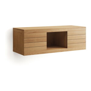 V prírodnej farbe nízka/závesná skrinka pod umývadlo z teakového dreva 120x40 cm Yenit – Kave Home
