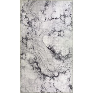 Svetlo šedý prateľný koberec 80x50 cm - Vitaus