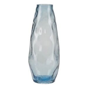 Svetlomodrá sklenená váza Bahne & CO, výška 28 cm