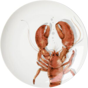 Červený porcelánový tanier ø 25,5 cm Lobster - IHR