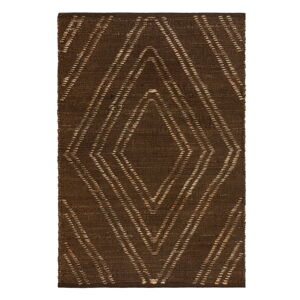 Hnedý jutový koberec Flair Rugs Trey, 160 x 230 cm