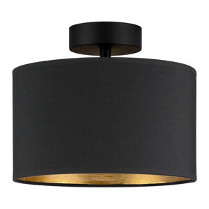 Stropné svietidlo v čierno-zlatej farbe Bulb Attack Tres, ⌀ 25 cm