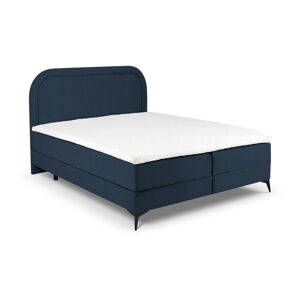 Tmavo modrá boxspring posteľ s úložným priestorom 180x200 cm Eclipse - Cosmopolitan Design