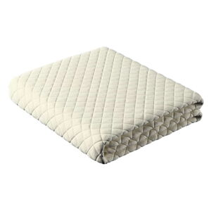 Biela prešívaná posteľná prikrývka na dvojlôžko 170x210 cm Posh Velvet - Yellow Tipi
