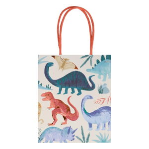 Darčekové tašky v súprave 8 ks 13x8 cm Dinosaur Kingdom – Meri Meri