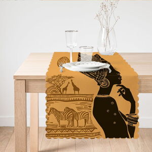 Behúň na stôl Minimalist Cushion Covers African Woman, 45 x 140 cm