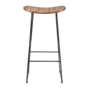 V prírodnej farbe barová stolička z teakového dreva 80 cm Tangle – White Label