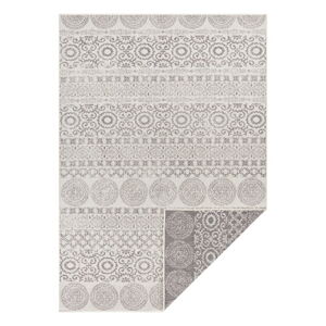 Sivo-biely vonkajší koberec Ragami Circle, 160 x 230
