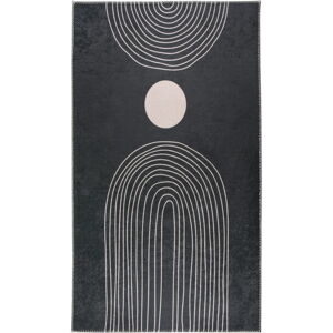 Antracitovosivý umývateľný koberec 160x230 cm – Vitaus