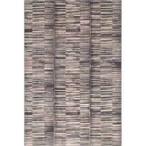 Sivý vlnený koberec 133x180 cm Grids – Agnella