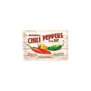Nástenná dekoratívna ceduľa Postershop Chilli Peppers