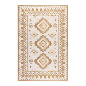 Okrovožltý/krémovobiely vonkajší koberec 120x170 cm Gemini – Elle Decoration