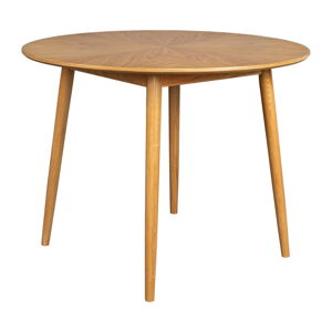 Okrúhly jedálenský stôl s doskou v dubovom dekore ø 120 cm Fabio – White Label