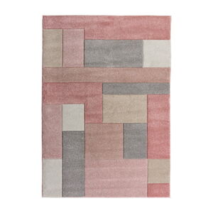 Ružovo-sivý koberec Flair Rugs Cosmos, 80 × 150 cm