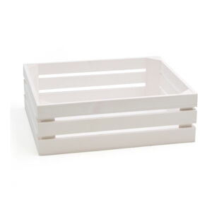 Biela škatuľa z jedľového dreva Bisetti Fir, 32 × 26 cm