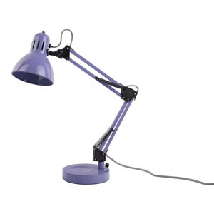 Fialová stolová lampa s kovovým tienidlom (výška  52 cm) Funky Hobby – Leitmotiv