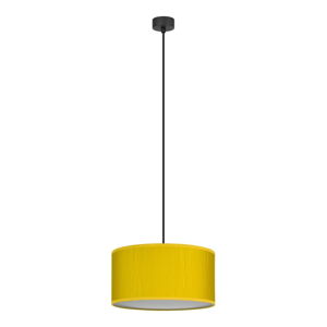Žlté závesné svietidlo Bulb Attack Doce M, ⌀ 30 cm