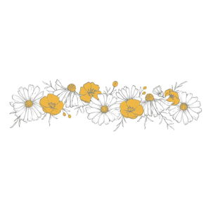 Detská samolepka 64x18 cm Flowers Braid – Lilipinso
