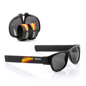 Čierne zrolovateľné slnečné okuliare InnovaGoods Sunfold Mondial Spain