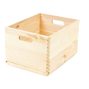 Úložný box z borovicového dreva Compactor Custom, 40 × 30 × 23 cm