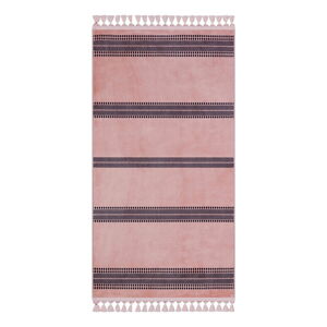 Ružový umývateľný koberec 200x100 cm - Vitaus