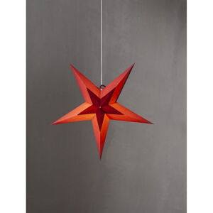 Červená vianočná svetelná dekorácia Star Trading Diva, ø 60 cm