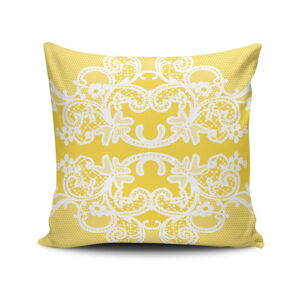 Vankúš s prímesou bavlny Cushion Love Amarillo, 45 × 45 cm