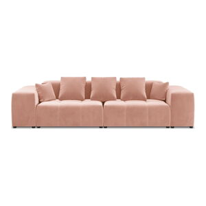Ružová zamatová pohovka 320 cm Rome Velvet - Cosmopolitan Design