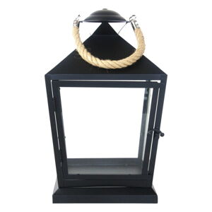 Čierny lampáš Esschert Design Classical, výška 35,4 cm