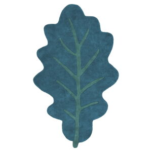 Detský koberček v petrolejovej farbe 90x150 cm Oak Leaf – Lilipinso