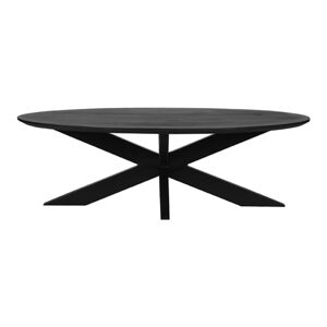 Čierny konferenčný stolík z mangového dreva 70x130 cm Zip – LABEL51