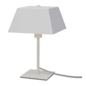Biela stolová lampa s kovovým tienidlom (výška  31 cm) Perth – it's about RoMi