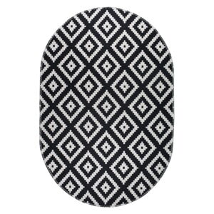 Čierno-biely umývateľný koberec 60x100 cm – Vitaus