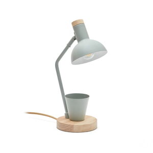 Stolová lampa v mentolovej farbe s kovovým tienidlom (výška  37 cm) Katia – Kave Home