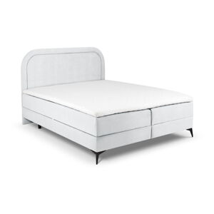Svetlo šedá boxspring posteľ s úložným priestorom 160x200 cm Eclipse - Cosmopolitan Design
