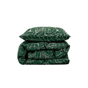 Zelené damaškové obliečky na jednolôžko/predĺžené 140x220 cm Abstract leaves – Södahl