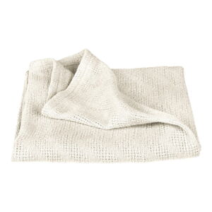 Krémovobiela pletená detská deka z Bio bavlny 80x80 cm Seashells – Roba